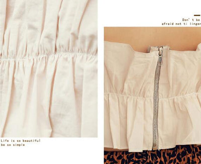 Blusa Fruncida Hombros Descubiertos para Playa y Vacaciones de Verano - Image 12