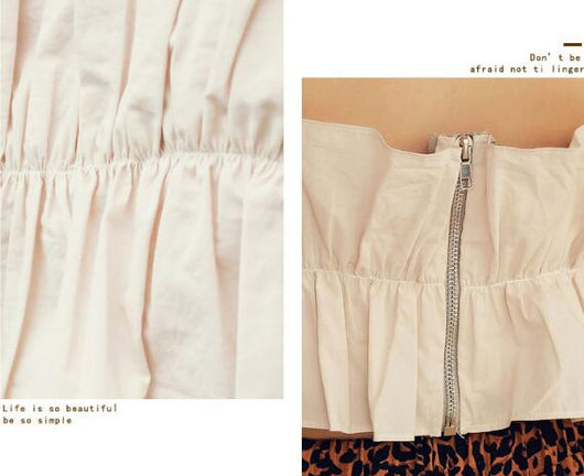 Blusa Fruncida Hombros Descubiertos para Playa y Vacaciones de Verano - Image 12