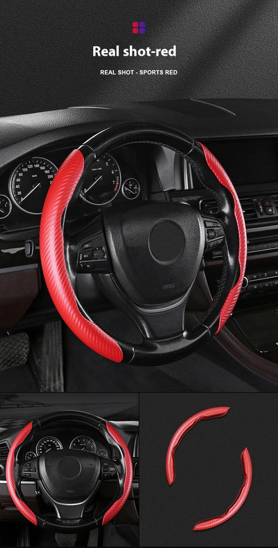 Funda para Volante de Gamuza Absorbente con Patrón Fibra de Carbono - Image 19