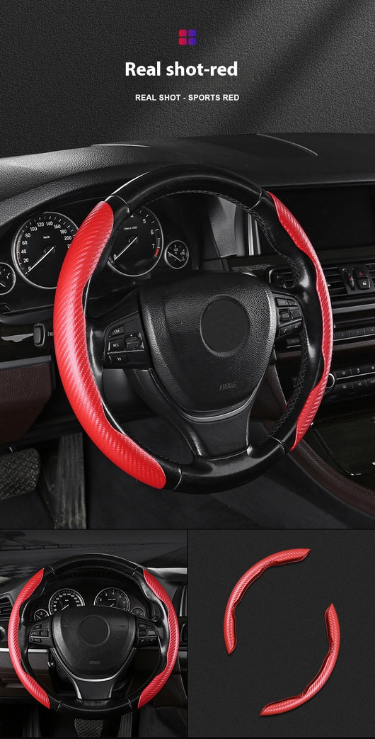 Funda para Volante de Gamuza Absorbente con Patrón Fibra de Carbono - Image 19