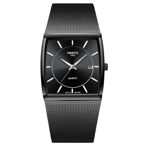 Reloj de Pulsera Masculino con Correa de Malla y Movimiento de Cuarzo