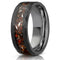 8mm Tungsten Steel Flat Hammer Pattern Electric Negro Ring As Shown In The Figure US 4