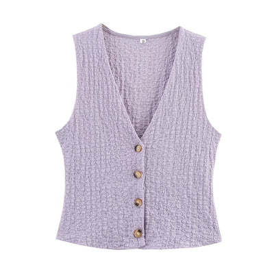Conjunto Texturizado: Chaleco y Pantalón Recto - Image 5