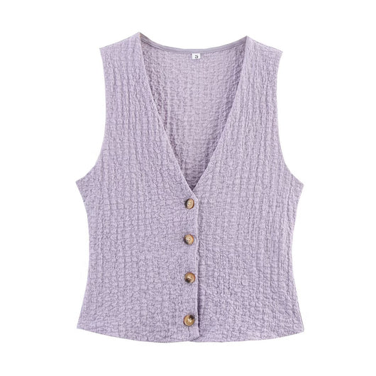 Conjunto Texturizado: Chaleco y Pantalón Recto - Image 5