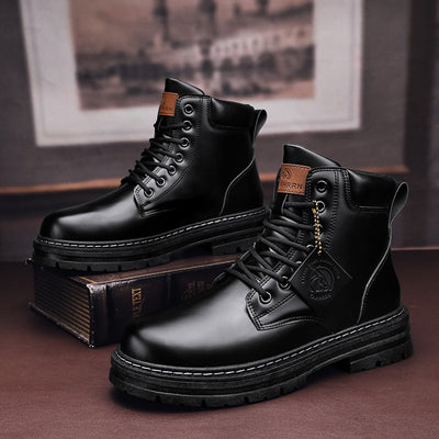 Botas de Trabajo Vintage en Cuero Genuino Talla Grande para Hombre - Image 42