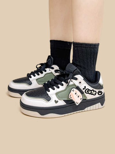 Tenis Casuales para Mujer con Combinación de Colores - Diseño Plano y Cómodo - Image 4