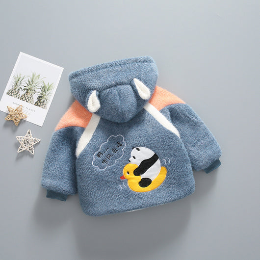 Abrigo Infantil de Invierno en Terciopelo Mink con Forro Térmico - Image 12
