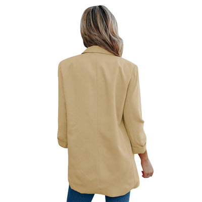 Saco Casual de Solapa Liso - Diseño Minimalista y Versátil - Image 3