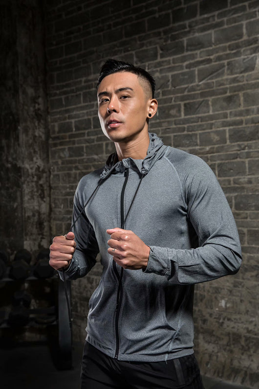 Traje de Entrenamiento Ajustado de Manga Larga con Tecnología Stretch - Image 4