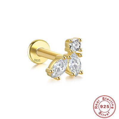 Aretes de Plata 925 Libélula con Diamantes y Ojo de Caballo - Image 11