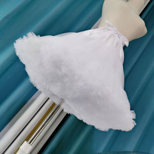 Falda Tutú Petticoat Blanca Nubes de Algodón sin Costuras Lolita - Image 4
