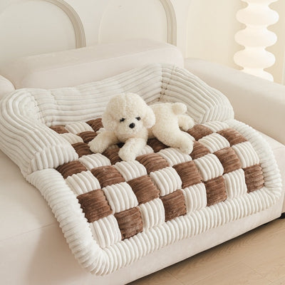 Cama Térmica Ajedrezada para Mascotas - Confort Otoño e Invierno - Image 3