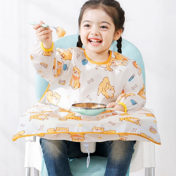 Babero Delantal para Bebé con Cobertura para Silla de Comer, Resistente al Agua y Desmontable