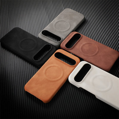 Funda Ejecutiva de Cuero Oveja con Cierre Magnético para Smartphone