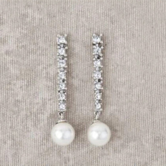 Aretes de Plata Esterlina con Perla y Zirconia - Diseño Elegante Premium - Image 3