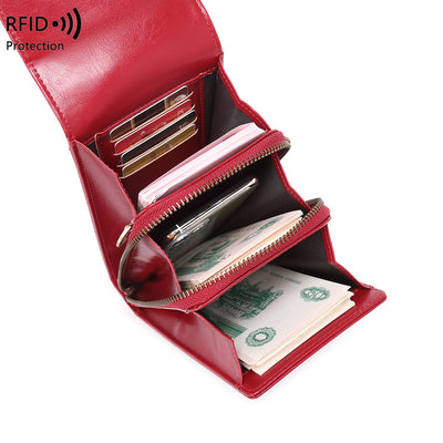 Funda Retro de Cuero Encerado con Protección Antimagnética - Image 3