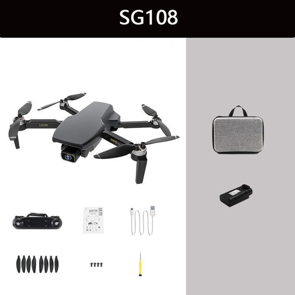 Dron Plegable 4K con Control Remoto y 4 Ejes de Estabilización