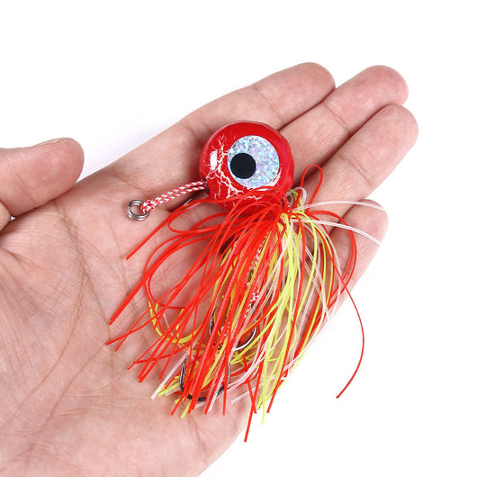 Anzuelo Plomado Multicolor 80g con Cabeza Grande para Pesca de Mar - Image 15