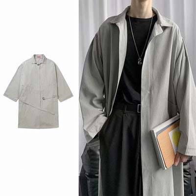 Camisa Suelta de Manga Larga Estilo Coreano para Hombre - Image 4