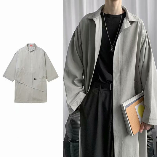 Camisa Suelta de Manga Larga Estilo Coreano para Hombre - Image 4