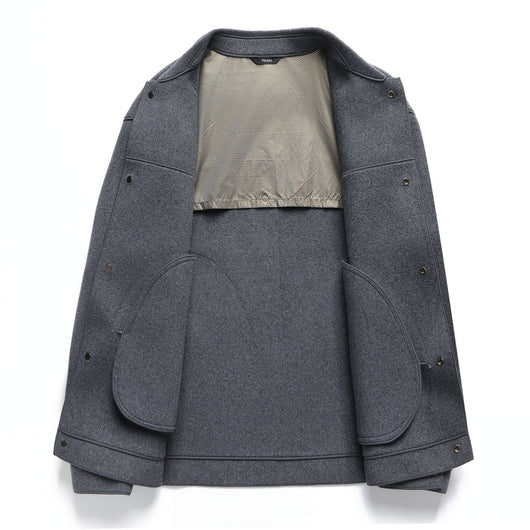 Saco de Lana Doble Faz con Solapa para Hombre - Image 5