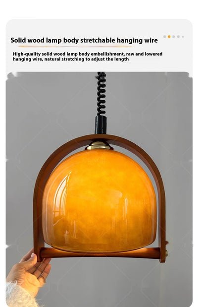 Lámpara Colgante Retráctil Estilo Vintage Americano para Dormitorio - Image 9