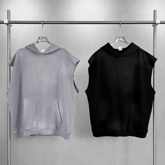Sudadera sin Mangas con Capucha para Hombre