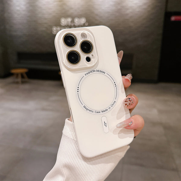 Funda Protectora de Cristal con Textura Suave para Teléfono
