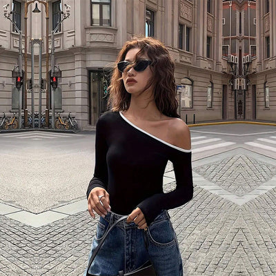 Blusa Hombro Descubierto Estilo Europeo - Diseño Exclusivo para Otoño e Invierno - Image 6
