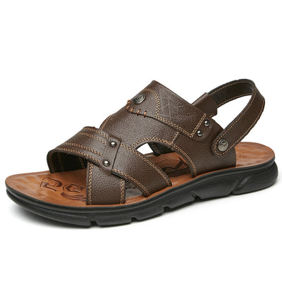 Sandalias Dual Cuero para Hombre - Comodidad Playa y Exterior - Image 14