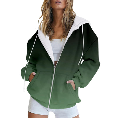 Chaqueta Hoodie Navideña con Estampado Digital 3D para Mujer - Image 7