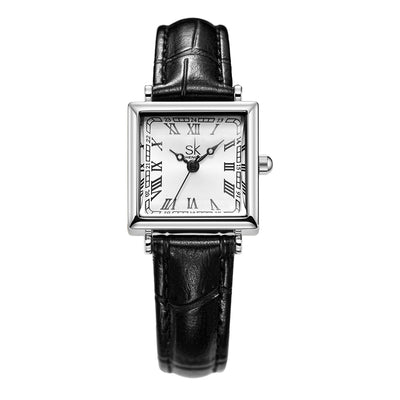 Reloj Elegante Cuadrado Retro para Mujer con Correa de Cuero - Image 5
