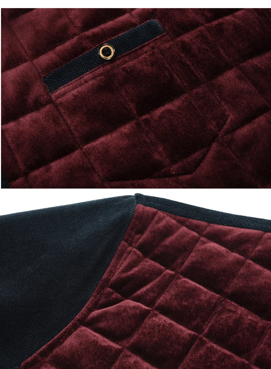 Abrigo de Cuadros en Bloques de Color para Hombre - Image 7