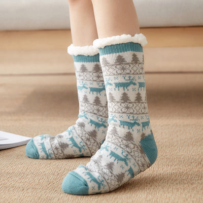 Pantuflas de Felpa Casual Plus para Mujer - Calcetines Térmicos Tubo Medio - Image 10