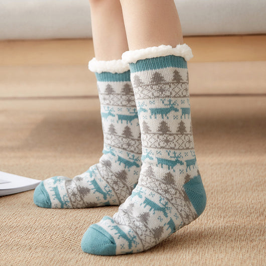 Pantuflas de Felpa Casual Plus para Mujer - Calcetines Térmicos Tubo Medio - Image 10