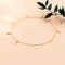 Simple And Colorless Pequeño Strip Colored Dorado Feet Chain Dorado