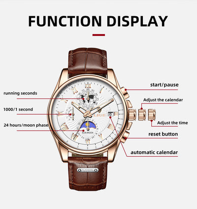 Reloj Cronógrafo Multifuncional Impermeable con Esfera Luminosa - Image 16