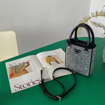 Bolso de Lujo con Diamantes y Cristales Swarovski de Un Hombro - Image 10