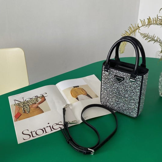 Bolso de Lujo con Diamantes y Cristales Swarovski de Un Hombro - Image 10