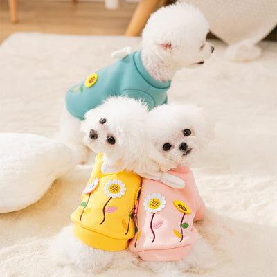 Suéter para Mascotas Pequeñas con Flores 3D - Image 8