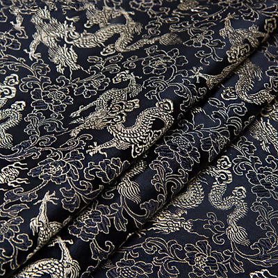 Tela de Brocado Seda Auténtica para Traje Tang Antiguo y Cheongsam - Artesanía DIY - Image 15