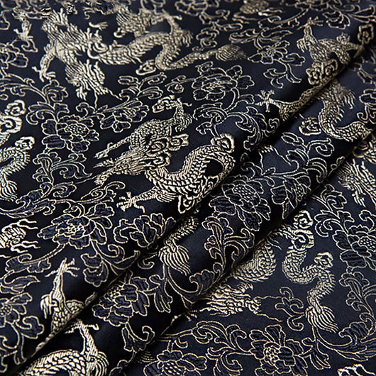 Tela de Brocado Seda Auténtica para Traje Tang Antiguo y Cheongsam - Artesanía DIY - Image 15