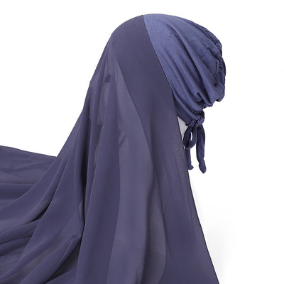 Pañuelo Capucha de Gasa Perlada con Elástico Ajustable - Image 9