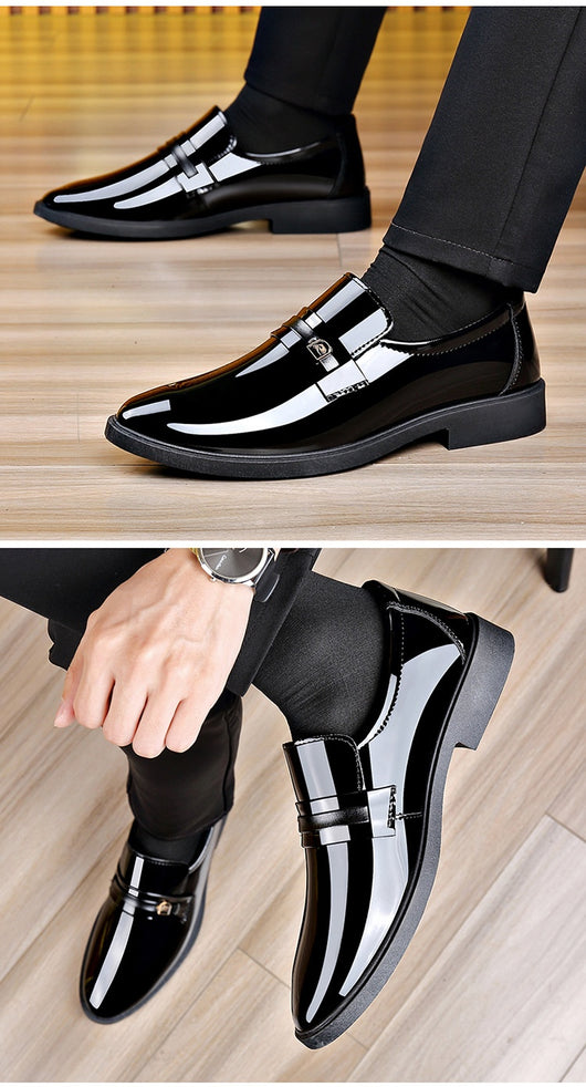 Zapatos de Cuero Elegantes con Diseño Slip-On Espejo - Image 24