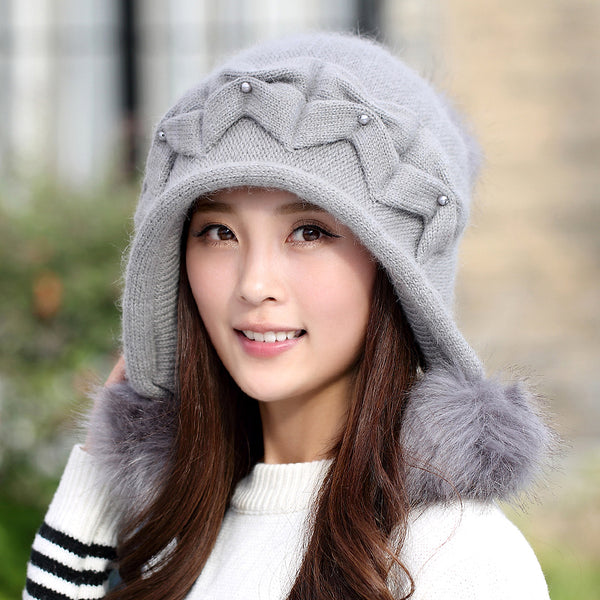 Gorro Tejido de Lana para Otoño e Invierno