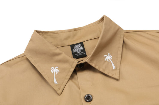 Camisa de Trabajo Talla Grande Suelta con Bordado - Image 21