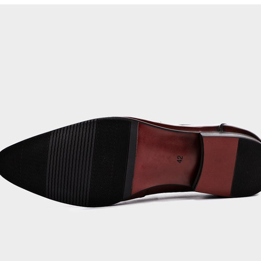 Zapatos Formales de Cuero Vacuno Británico Vintage para Negocios - Image 12