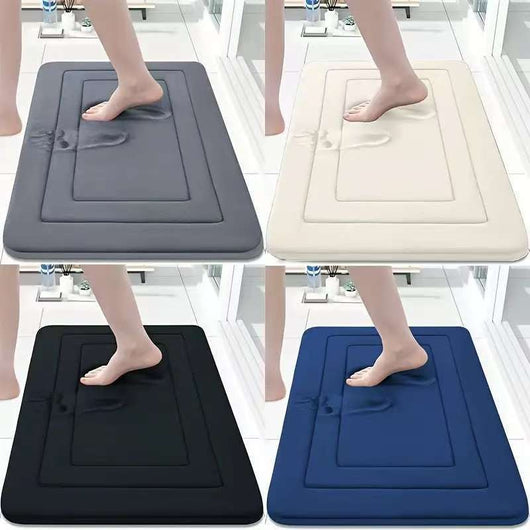 Tapete de Baño Memory Foam Antideslizante con Terciopelo Coral - Image 11