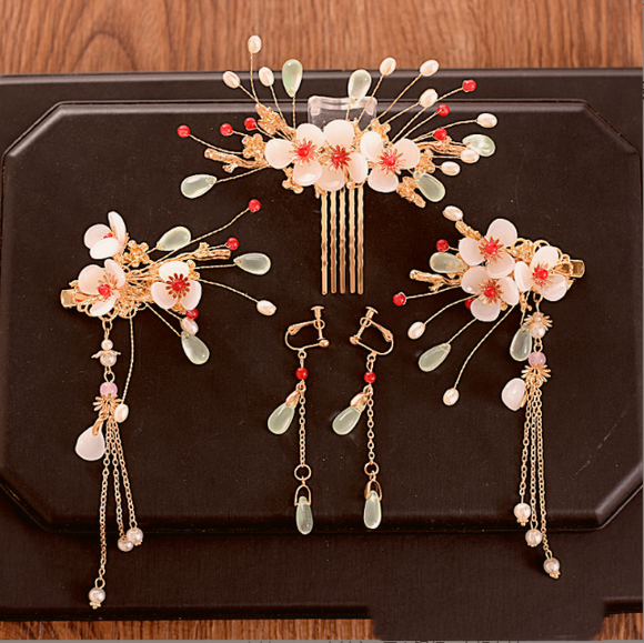 Tocado y Accesorios para Cabello Estilo Antiguo Han