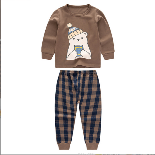 Pijama Infantil de Algodón con Estampados de Dibujos Animados - Image 8